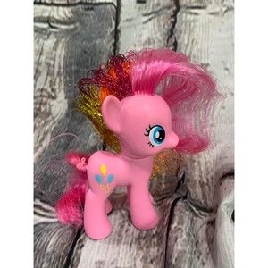 My Little Pony Pinkie Pie 2010 Tinsel Brush Able Hair Mane MLP G4 EUC CUTE